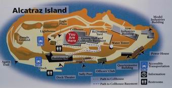 plan du pnitencier d'Alcatraz !